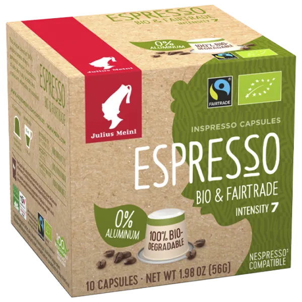 Cafea Julius Meinl Espresso BIO & FAIRTRADE Capsule/ Nespresso/ 10 capsule photo 3
