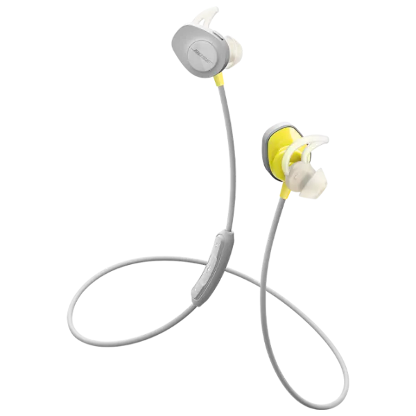 Наушники Bose SoundSport Желтый Серый Беспроводные/ Спорт photo 2