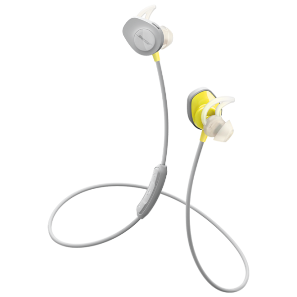 Наушники Bose SoundSport Желтый Серый Беспроводные/ Спорт photo 2