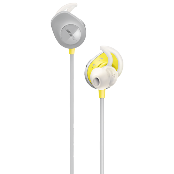 Наушники Bose SoundSport Желтый Серый Беспроводные/ Спорт photo 3
