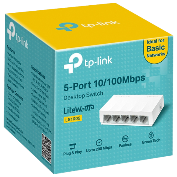 Switch TP-Link LS1005 LiteWave White photo 5