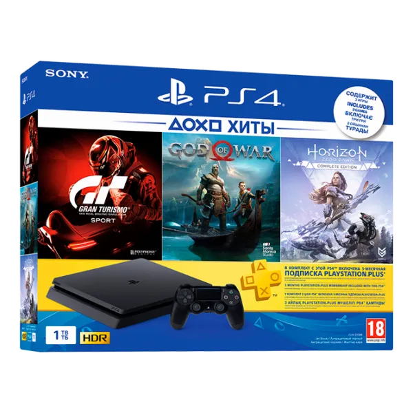 Sony Playstation 4 Slim + Days Gone + God of War + The Last of Us Черный photo 5