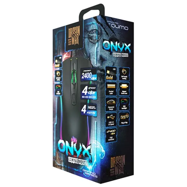 Мышь Qumo Onyx RGB USB/ Черный photo 5