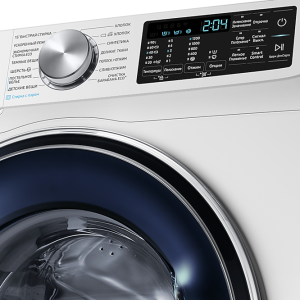 Стиральная машина Samsung WW80R62LVFWDLP 8 кг / 1200 об/мин / Белый photo 7