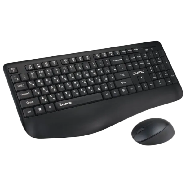 Tastatura & Mouse Qumo Space Fără fir/ Black photo 2