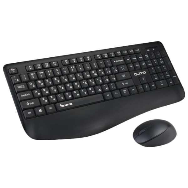 Tastatura & Mouse Qumo Space Fără fir/ Black photo 2