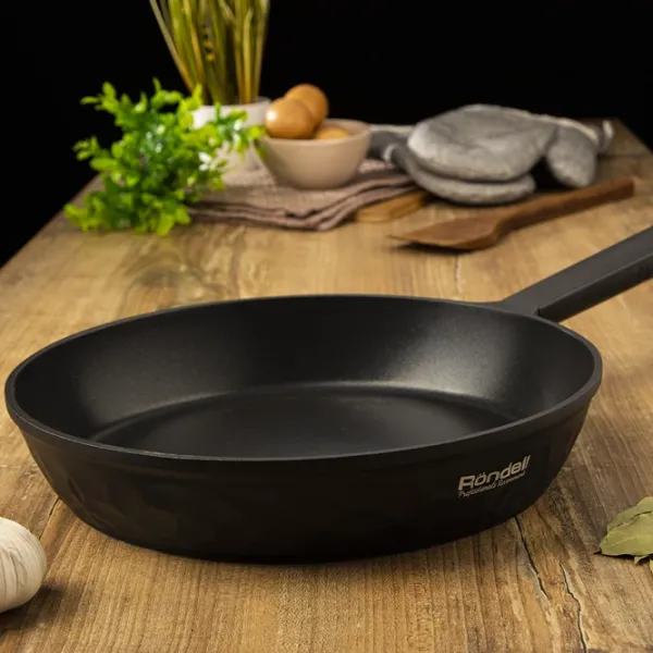 Сковорода Rondell ArtDeco RDA-1256 Классический / 24 см / Черный photo 7