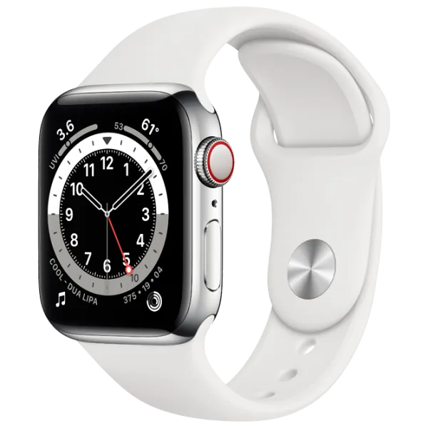 Умные часы Apple Watch Series 6 1.57"/ (MG283)/ Серебристый photo 2 Умные часы Apple Watch Series 6 1.57"/ (MG283)/ Серебристый photo 2