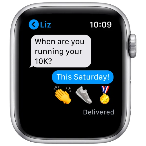 Умные часы Apple Watch Series 6 1.57"/ (MG283)/ Серебристый photo 5 Умные часы Apple Watch Series 6 1.57"/ (MG283)/ Серебристый photo 5