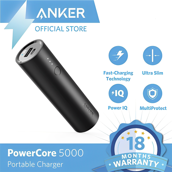 Power Bank Anker PowerCore (A1109) 5000 mAh/ Black photo 3