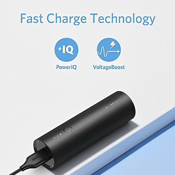 Power Bank Anker PowerCore (A1109) 5000 mAh/ Black photo 4