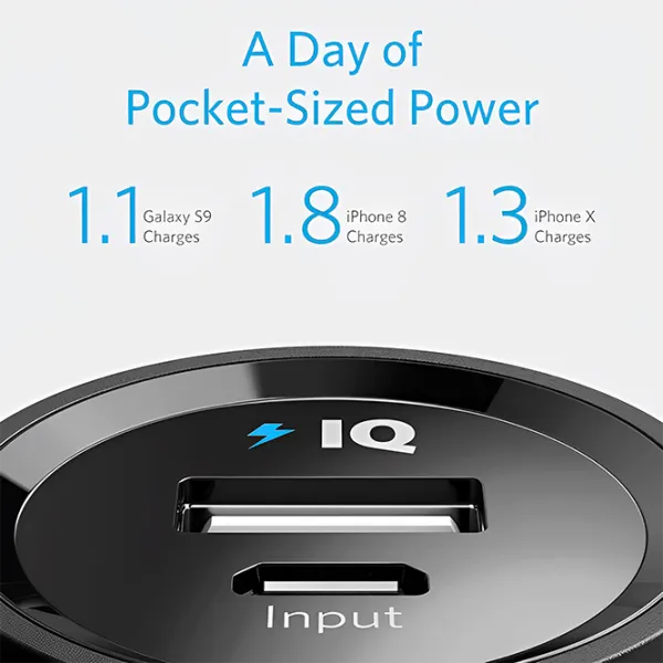 Power Bank Anker PowerCore (A1109) 5000 mAh/ Black photo 6