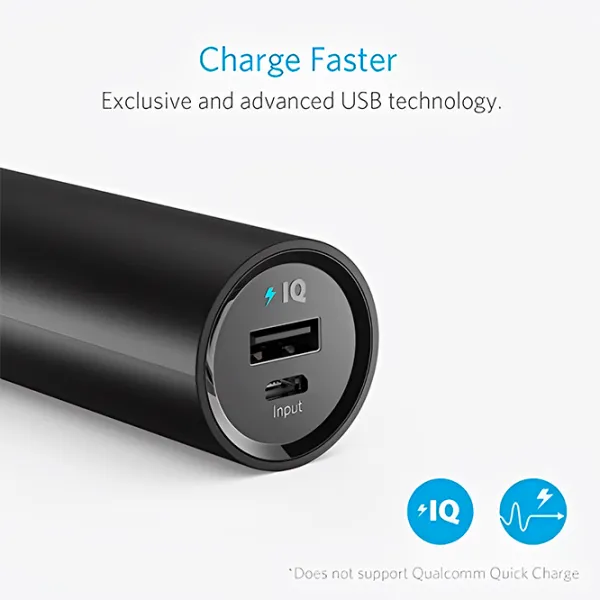 Power Bank Anker PowerCore (A1109) 5000 mAh/ Black photo 7