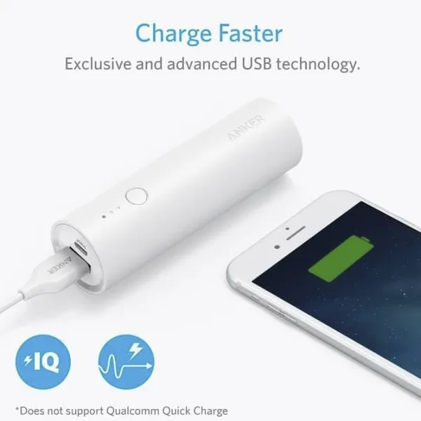Power Bank Anker PowerCore (A1109) 5000 мАч/ Белый photo 3