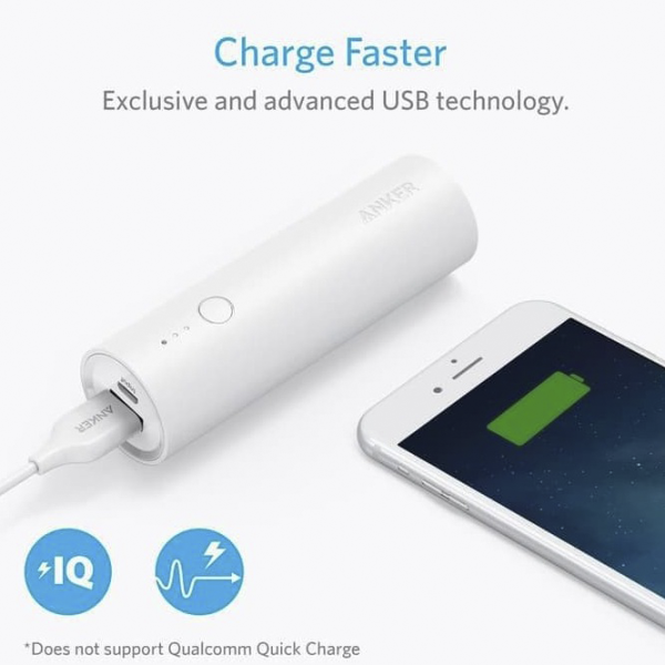 Power Bank Anker PowerCore (A1109) 5000 мАч/ Белый photo 3