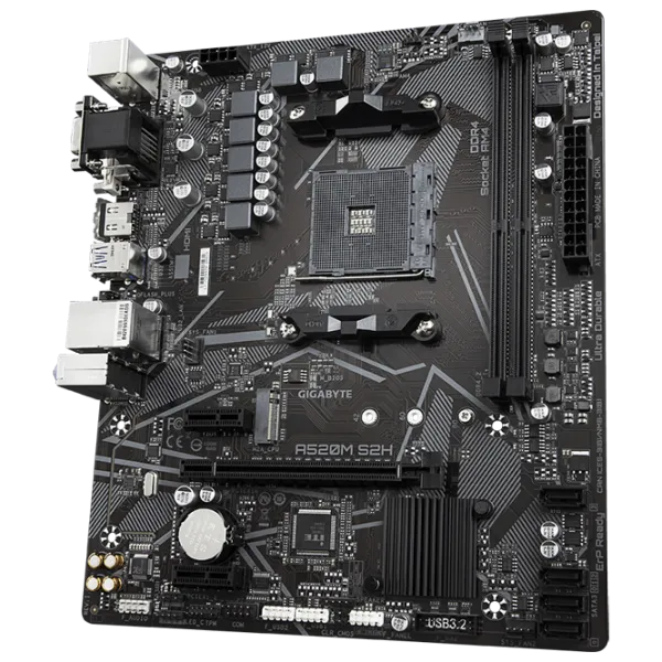 Placă de bază Gigabyte A520M S2H 1.0 mATX/ AMD A520M photo 2