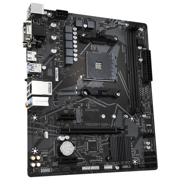 Placă de bază Gigabyte A520M S2H 1.0 mATX/ AMD A520M photo 3