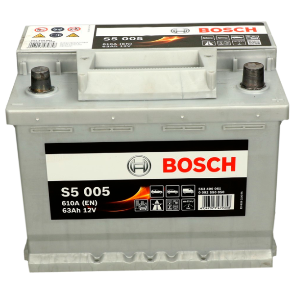 Авто аккумулятор Bosch Silver Plus S5 005 610A/ 63 Ач photo 2