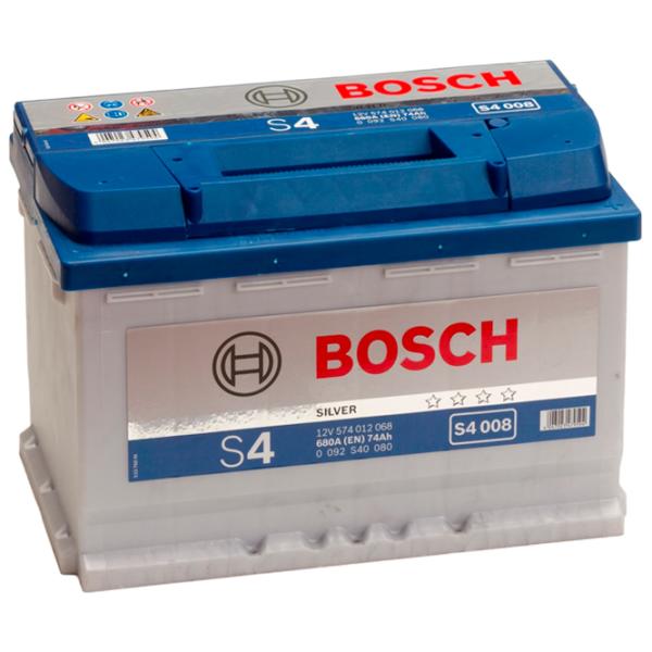 Авто аккумулятор Bosch Silver S4 008 680 A/ 74 Aч photo 2