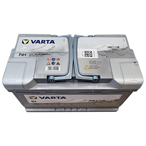 Авто аккумулятор Varta Silver Dynamic AGM F21 800A/ 80 Ач photo 3