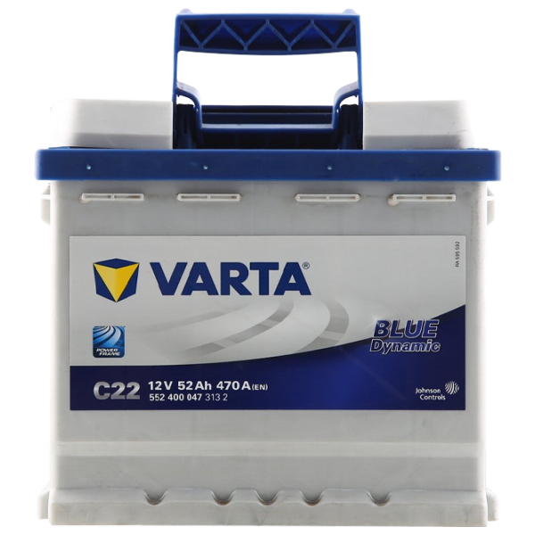 Авто аккумулятор Varta Blue Dynamic C22 470A/ 52 Ач photo 2