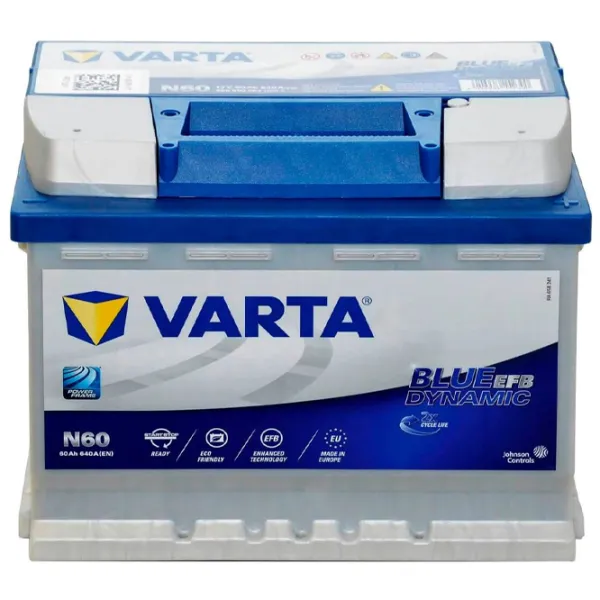 Авто аккумулятор Varta Blue Dynamic EFB N60 640A/ 60 Ач photo 2