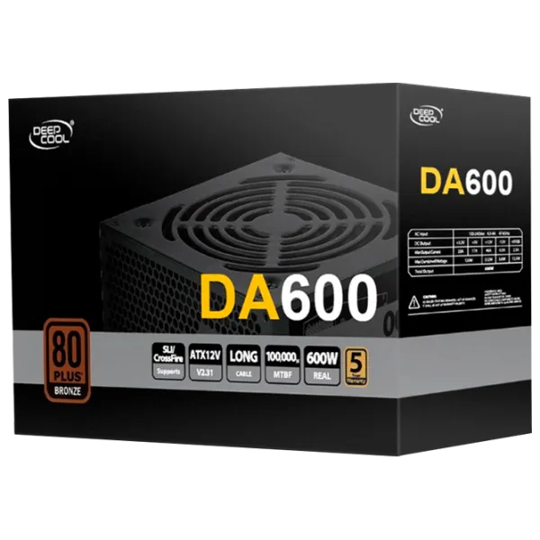Блок питания Deepcool DA600N 80+ Bronze/ 600 Вт photo 5