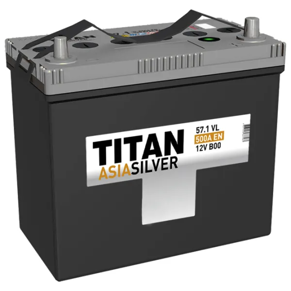 Авто аккумулятор Titan Asia Silver 6CT-57.1 VL B00 480A photo 2