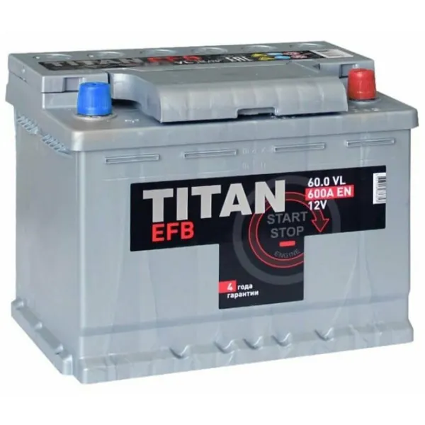 Авто аккумулятор Titan EFB 6СТ-60.0 VL 600A photo 2