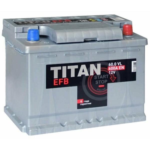 Авто аккумулятор Titan EFB 6СТ-60.0 VL 600A photo 2