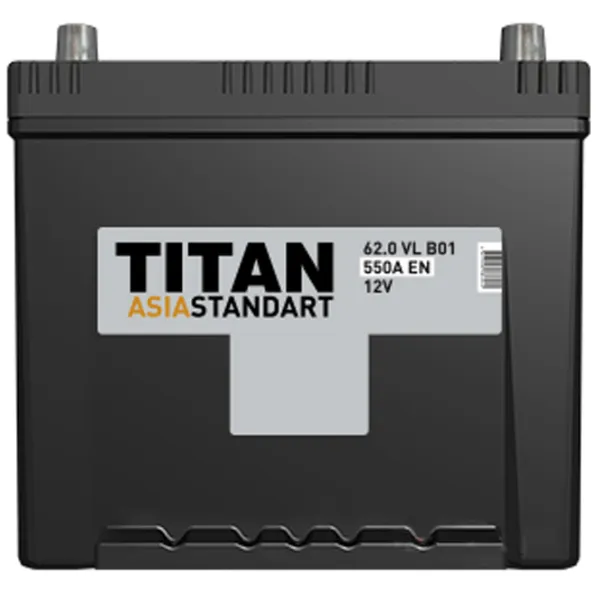 Авто аккумулятор Titan Asia Standart 6CT-62.0 VL B01 550A photo 2 Авто аккумулятор Titan Asia Standart 6CT-62.0 VL B01 550A photo 2