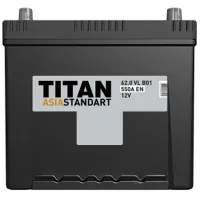 Авто аккумулятор Titan Asia Standart 6CT-62.0 VL B01 550A photo 2