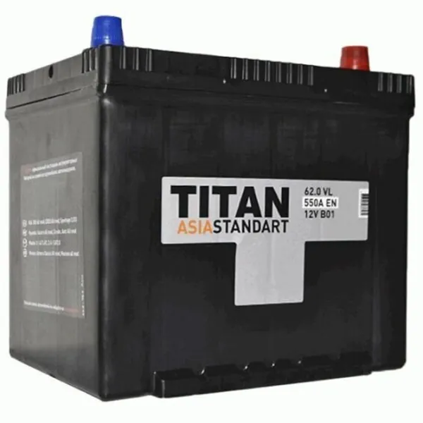 Авто аккумулятор Titan Asia Standart 6CT-62.0 VL B01 550A photo 3 Авто аккумулятор Titan Asia Standart 6CT-62.0 VL B01 550A photo 3