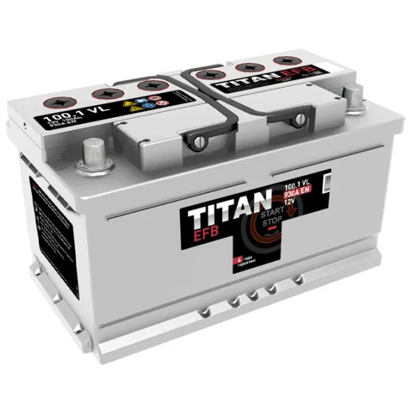 Авто аккумулятор Titan EFB 6СТ-100.1 VL 930A photo 2