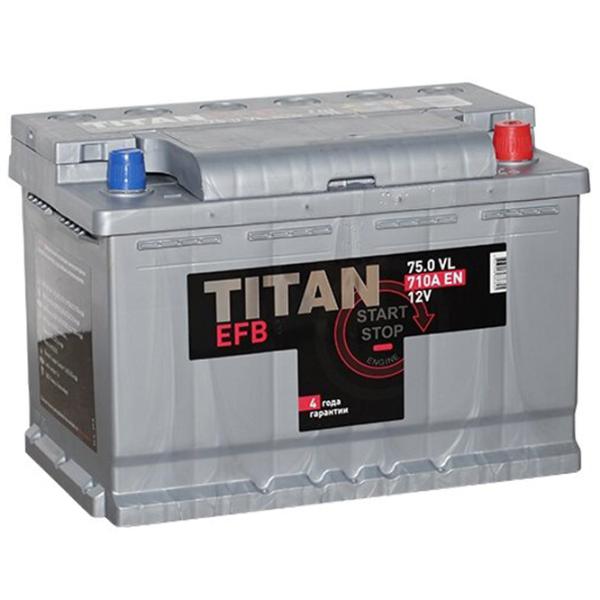 Авто аккумулятор Titan EFB 6СТ-75.0 VL 760A photo 2
