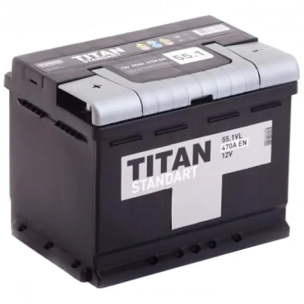 Авто аккумулятор Titan Standart 6CT-55.1 VL 470A photo 2 Авто аккумулятор Titan Standart 6CT-55.1 VL 470A photo 2