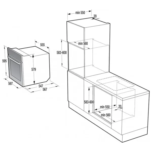 Духовой шкаф Gorenje BO 725 E10WG 2700 Вт/ Белый photo 7