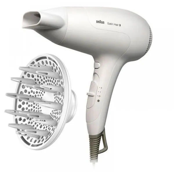 Uscător de păr Braun HD385 2000 W / White photo 3