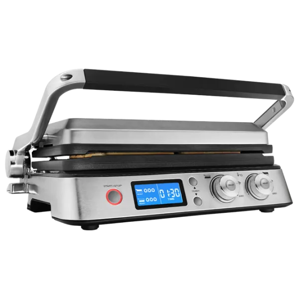 Электрогриль Delonghi CGH1030D Контактный, Барбекю/ 2000 Вт/ Черный Нержавеющая сталь photo 2