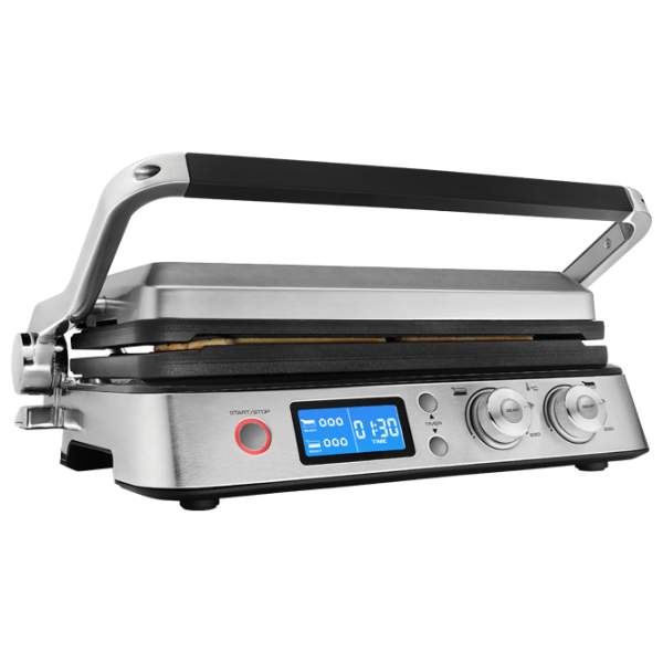 Электрогриль Delonghi CGH1030D Контактный, Барбекю/ 2000 Вт/ Черный Нержавеющая сталь photo 2