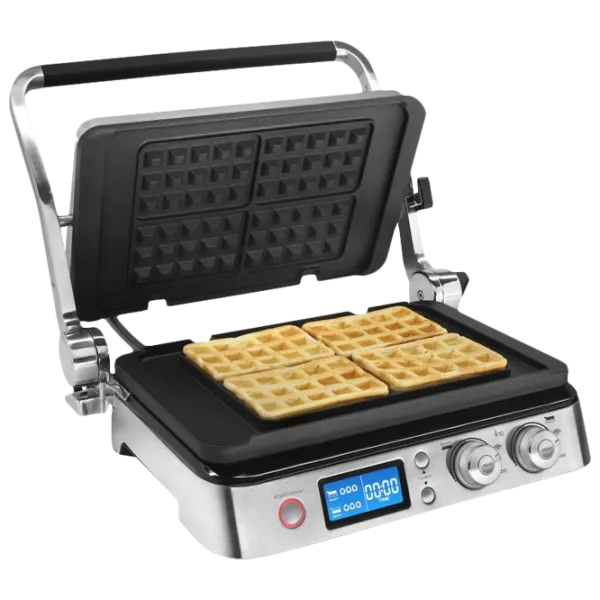 Электрогриль Delonghi CGH1030D Контактный, Барбекю/ 2000 Вт/ Черный Нержавеющая сталь photo 4
