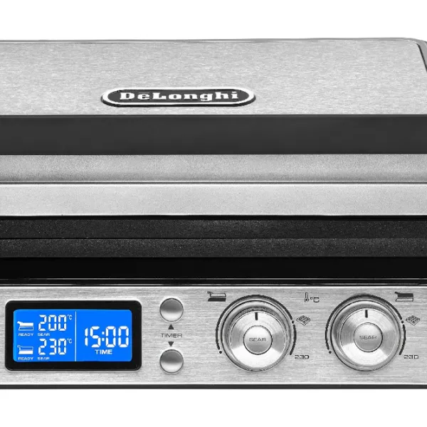 Электрогриль Delonghi CGH1030D Контактный, Барбекю/ 2000 Вт/ Черный Нержавеющая сталь photo 6