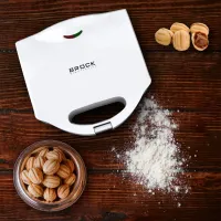Aparat pentru copt forme coji de nuci Brock HZ3012 750 W/ White photo 6