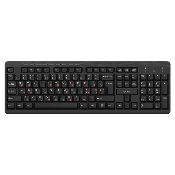 Клавиатура Sven KB-C3400W Беспроводные/ Черный photo 3