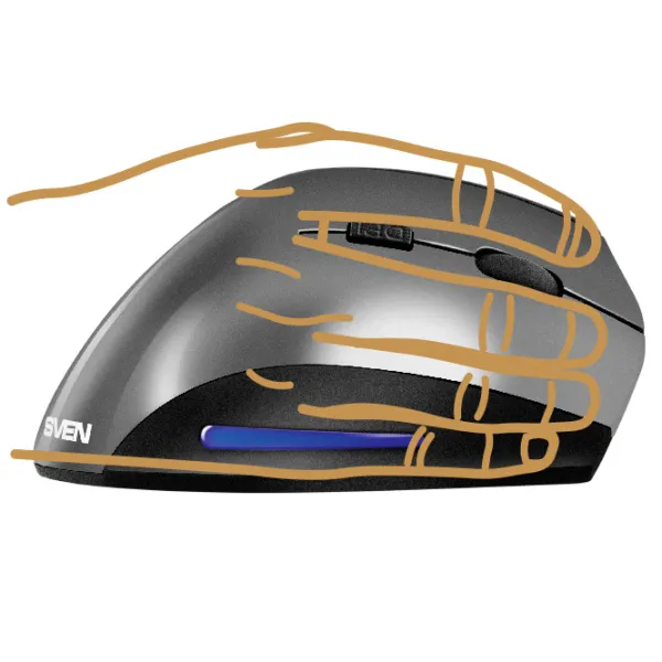 Mouse Sven RX-580SW USB/ Gray photo 6