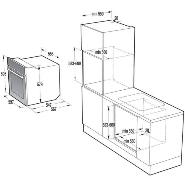 Духовой шкаф Gorenje BO 737 E24X 3300 Вт/ Нержавеющая сталь photo 3