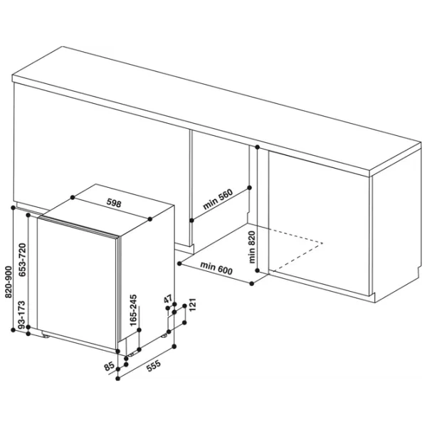 Посудомоечная машина Hotpoint-Ariston HI 5010 C Полногабаритная/ Белый photo 4