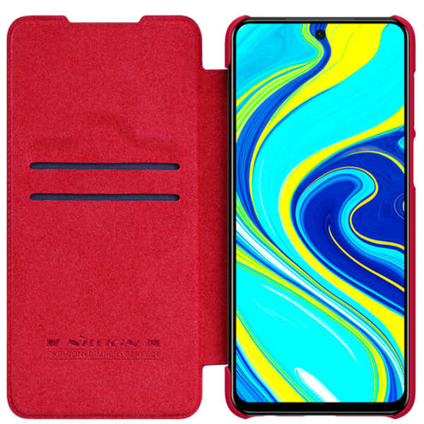 Husă pentru smartphone Xiaomi Redmi Note 9S/ Note 9 Pro Nillkin/ Flip Cover/ Piele/ Red photo 3 Husă pentru smartphone Xiaomi Redmi Note 9S/ Note 9 Pro Nillkin/ Flip Cover/ Piele/ Red photo 3