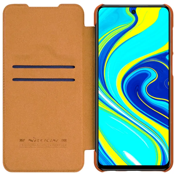 Husă pentru smartphone Xiaomi Redmi Note 9S/ Note 9 Pro Nillkin/ Flip Cover/ Piele/ Brown photo 3 Husă pentru smartphone Xiaomi Redmi Note 9S/ Note 9 Pro Nillkin/ Flip Cover/ Piele/ Brown photo 3