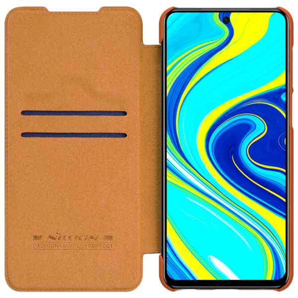 Husă pentru smartphone Xiaomi Redmi Note 9S/ Note 9 Pro Nillkin/ Flip Cover/ Piele/ Brown photo 3 Husă pentru smartphone Xiaomi Redmi Note 9S/ Note 9 Pro Nillkin/ Flip Cover/ Piele/ Brown photo 3